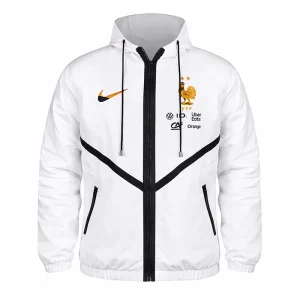 2026 Nike France Anthem White Jacket