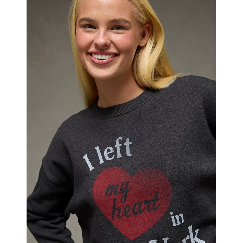 AE Valentine's Day Graphic Sweatshirt 4 AE Valentine's Day Graphic Sweatshirt <p>Shop the <strong>AE Valentine's Day Graphic Sweatshirt</strong>, a stylish sweatshirt featuring eye-catching graphic appeal. Designed with an easy crew-style look with comfortable everyday appeal, it is a great choice for Valentine's Day outfits, gifting, casual dates, and everyday wear. Pair it with your favorite casual essentials for an effortless, trend-ready look.</p>