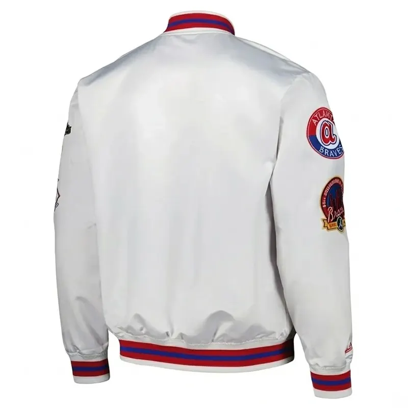 Atlanta Braves White Varsity Jacket 1 Atlanta Braves White Varsity Jacket <div class="product-short-description"><h2>Atlanta Braves White Varsity Jacket</h2><p>Upgrade your wardrobe with the Atlanta Braves White Varsity Jacket, a standout varsity jacket featuring team-inspired detailing and classic fanwear style. It features a clean white finish. Ideal for casual wear, fan styling, themed outfits, and collectors seeking a distinctive outerwear statement.</p></div>
