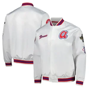 Atlanta Braves White Varsity Jacket