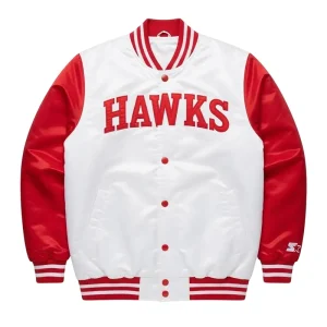 Atlanta Hawks Red White Jacket
