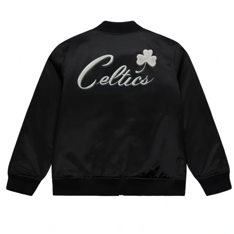 Boston Celtics Chrome Black Bomber Jacket 1 Boston Celtics Chrome Black Bomber Jacket <div class="product-short-description"><h2>Boston Celtics Chrome Black Bomber Jacket</h2><p>Make a statement with the Boston Celtics Chrome Black Bomber Jacket, a distinctive bomber jacket combining team-inspired detailing and classic fanwear style. It features a bold black finish. Perfect for fans and fashion enthusiasts, it offers an eye-catching layer for casual outings, events, and collectible styling.</p></div>