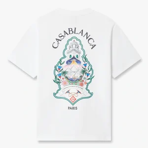 Casablanca Classic T-shirt Hotel Emblem White T-shirt
