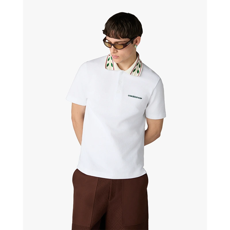 Casablanca Laurel Pique Polo Shirt 2 Casablanca Laurel Pique Polo Shirt <p>Shop the <strong>Casablanca Laurel Pique Polo Shirt</strong> for a clean polo-inspired look. A versatile choice for casual outfits, smart-casual styling, relaxed occasions, and everyday fashion.</p>