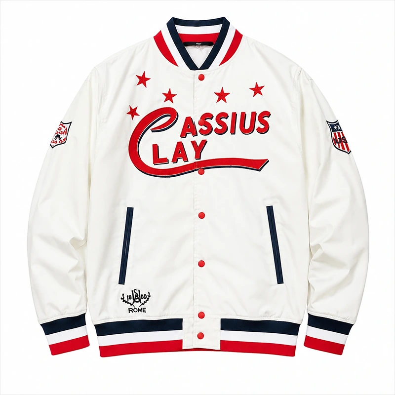 Cassius Clay White Jacket Cassius Clay White Jacket <p>Shop the <strong>Cassius Clay White Jacket</strong>, a statement jacket style for casual layering and standout outfits. Ideal for streetwear, seasonal styling, themed looks, and everyday outerwear rotation.</p>