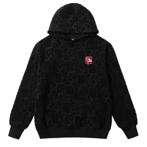 Geedup Jacquard Monogram Black Hoodie