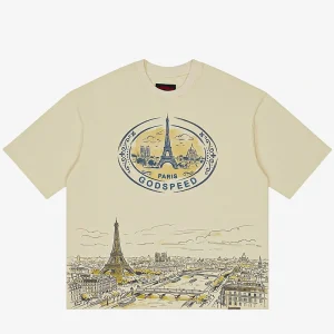 Godspeed Paris Skyline T-shirt