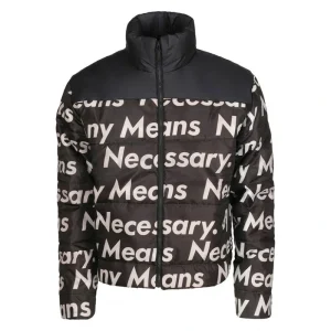 Goku Drip Black Puffer Jacket