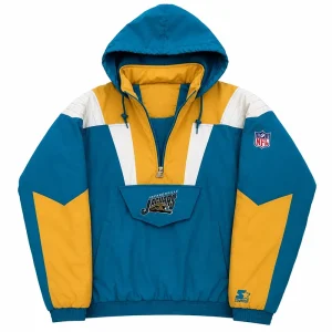 Jacksonville Jaguars 90’s Blue Half Zip Jacket