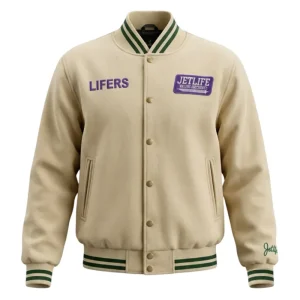 Jet Life Lifer Beige Wool Jacket