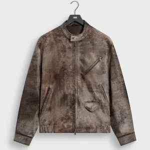 &Kin Pony Hair Cassius Moto Jacket