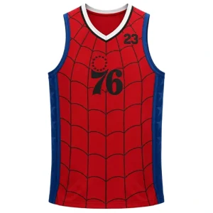 Areena Design <p>Bring basketball and Marvel culture together with the LeBron James 76ers Spider-Man Jersey. Its custom crossover-inspired appearance is perfect for sports enthusiasts, superhero fans, collectors, and casual outfits.</p> LeBron James 76ers Spider-Man Jersey <p>Bring basketball and Marvel culture together with the LeBron James 76ers Spider-Man Jersey. Its custom crossover-inspired appearance is perfect for sports enthusiasts, superhero fans, collectors, and casual outfits.</p>