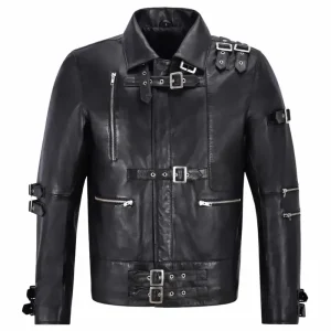 MJ Bad Black Buckle Jacket