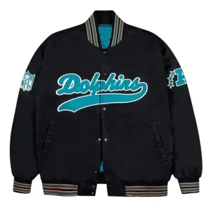 Miami Dolphins Aqua Bomber Jacket