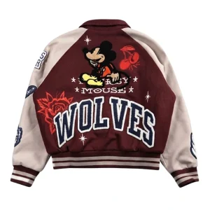 Areena Design <p>Bring a classic athletic edge to your wardrobe with the <strong>Mickey Mouse Wolves Club Rudy Maroon Letterman Jacket</strong>. This varsity jacket style suits streetwear, casual layering, game-day inspired looks, and collectors.</p> Mickey Mouse Wolves Club Rudy Maroon Letterman Jacket <p>Bring a classic athletic edge to your wardrobe with the <strong>Mickey Mouse Wolves Club Rudy Maroon Letterman Jacket</strong>. This varsity jacket style suits streetwear, casual layering, game-day inspired looks, and collectors.</p>