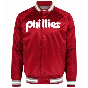 Mitchell & Ness Philadelphia Phillies Satin Raglan Jacket