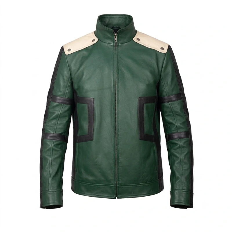 My Hero Academia Deku Leather Jacket My Hero Academia Deku Leather Jacket <div class="product-short-description"><h2>My Hero Academia Deku Leather Jacket</h2><p>Upgrade your wardrobe with the My Hero Academia Deku Leather Jacket, a standout leather jacket featuring screen-inspired character styling and collectible appeal. It features a bold leather-inspired finish. Ideal for casual wear, fan styling, themed outfits, and collectors seeking a distinctive outerwear statement.</p></div>