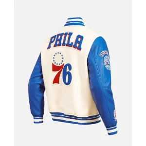 Areena Design <p>Shop the <strong>NBA Philadelphia 76ers Men's Rib Wool Varsity Jacket</strong>, a stylish varsity jacket featuring eye-catching graphic appeal. Designed with a sporty varsity-inspired silhouette with standout streetwear appeal, it is a great choice for cold-weather layering, travel, streetwear, and everyday outerwear. Pair it with your favorite casual essentials for an effortless, trend-ready look.</p> NBA Philadelphia 76ers Men's Rib Wool Varsity Jacket <p>Shop the <strong>NBA Philadelphia 76ers Men's Rib Wool Varsity Jacket</strong>, a stylish varsity jacket featuring eye-catching graphic appeal. Designed with a sporty varsity-inspired silhouette with standout streetwear appeal, it is a great choice for cold-weather layering, travel, streetwear, and everyday outerwear. Pair it with your favorite casual essentials for an effortless, trend-ready look.</p>