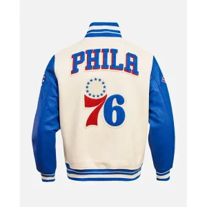 Areena Design <p>Shop the <strong>NBA Philadelphia 76ers Men's Rib Wool Varsity Jacket</strong>, a stylish varsity jacket featuring eye-catching graphic appeal. Designed with a sporty varsity-inspired silhouette with standout streetwear appeal, it is a great choice for cold-weather layering, travel, streetwear, and everyday outerwear. Pair it with your favorite casual essentials for an effortless, trend-ready look.</p> NBA Philadelphia 76ers Men's Rib Wool Varsity Jacket <p>Shop the <strong>NBA Philadelphia 76ers Men's Rib Wool Varsity Jacket</strong>, a stylish varsity jacket featuring eye-catching graphic appeal. Designed with a sporty varsity-inspired silhouette with standout streetwear appeal, it is a great choice for cold-weather layering, travel, streetwear, and everyday outerwear. Pair it with your favorite casual essentials for an effortless, trend-ready look.</p>