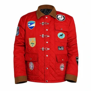 NYC 2026 Brandi Carlile Red Quilted Jacket