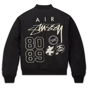 Nike x Stüssy Black Bomber Jacket
