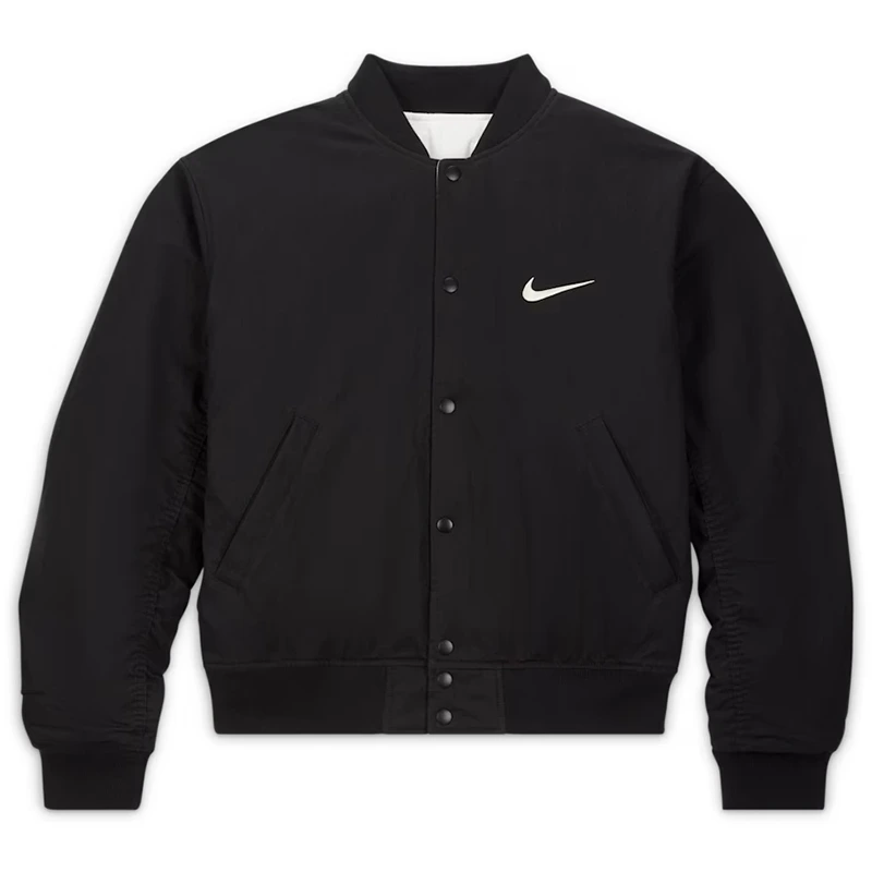 Nike x Stüssy Black Bomber Jacket Nike x Stüssy Black Bomber Jacket <div class="product-short-description"><h2>Nike x Stüssy Black Bomber Jacket</h2><p>Upgrade your wardrobe with the Nike x Stüssy Black Bomber Jacket, a standout bomber jacket featuring modern streetwear influence and collaborative design appeal. It features a bold black finish. Ideal for casual wear, fan styling, themed outfits, and collectors seeking a distinctive outerwear statement.</p></div>