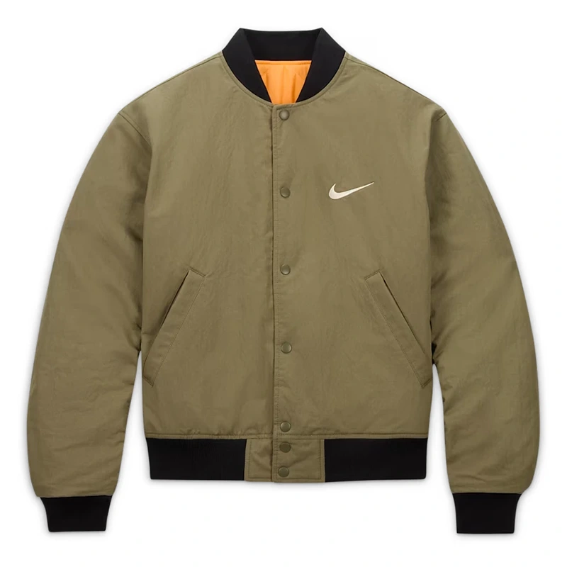 Nike x Stüssy Olive Bomber Jacket 1 Nike x Stüssy Olive Bomber Jacket <div class="product-short-description"><h2>Nike x Stüssy Olive Bomber Jacket</h2><p>Make a statement with the Nike x Stüssy Olive Bomber Jacket, a distinctive bomber jacket combining modern streetwear influence and collaborative design appeal. It features an earthy olive finish. Perfect for fans and fashion enthusiasts, it offers an eye-catching layer for casual outings, events, and collectible styling.</p></div>