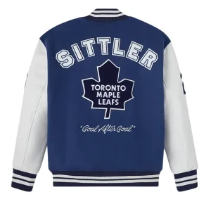 Areena Design <p>Bring a classic athletic edge to your wardrobe with the <strong>OVO Darryl Sittler Toronto Maple Leafs Varsity Jacket</strong>. This varsity jacket style suits streetwear, casual layering, game-day inspired looks, and collectors.</p> OVO Darryl Sittler Toronto Maple Leafs Varsity Jacket <p>Bring a classic athletic edge to your wardrobe with the <strong>OVO Darryl Sittler Toronto Maple Leafs Varsity Jacket</strong>. This varsity jacket style suits streetwear, casual layering, game-day inspired looks, and collectors.</p>