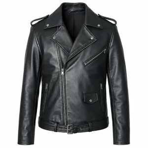 One for the Road Biker Leather Jacket