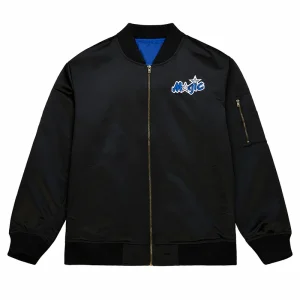 Orlando Magic Vintage Logo Black Satin Jacket