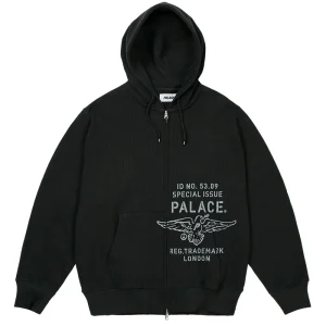 Palace Dove Stamp Waffle Zip Hoodie