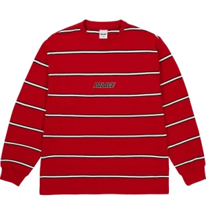 Palace Duo Stripe Red Longsleeve Sweater
