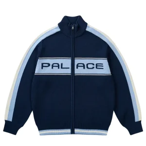 Palace Easy Funnel Knit Navy Sweater