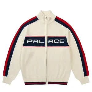 Palace Easy Funnel Knit Soft White Sweater