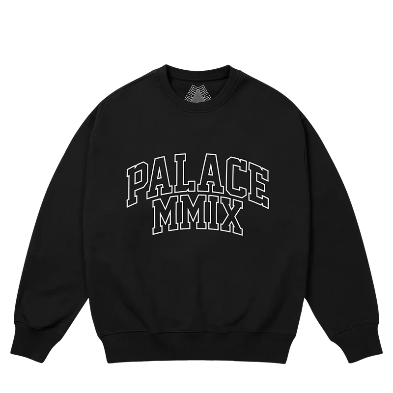 Palace MMIX Black Crew 2 Palace MMIX Black Crew <p>Discover the <strong>Palace MMIX Black Crew</strong>, a distinctive apparel style for casual and statement outfits. Ideal for everyday fashion, layered looks, streetwear styling, and versatile wardrobe rotation.</p>