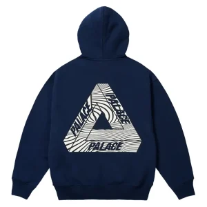 Palace Tri-Vortex Navy Hoodie