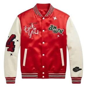 Paulo Avelino Red White Varsity Jacket