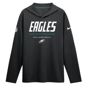 Philadelphia Eagles Game On Black Hoodie