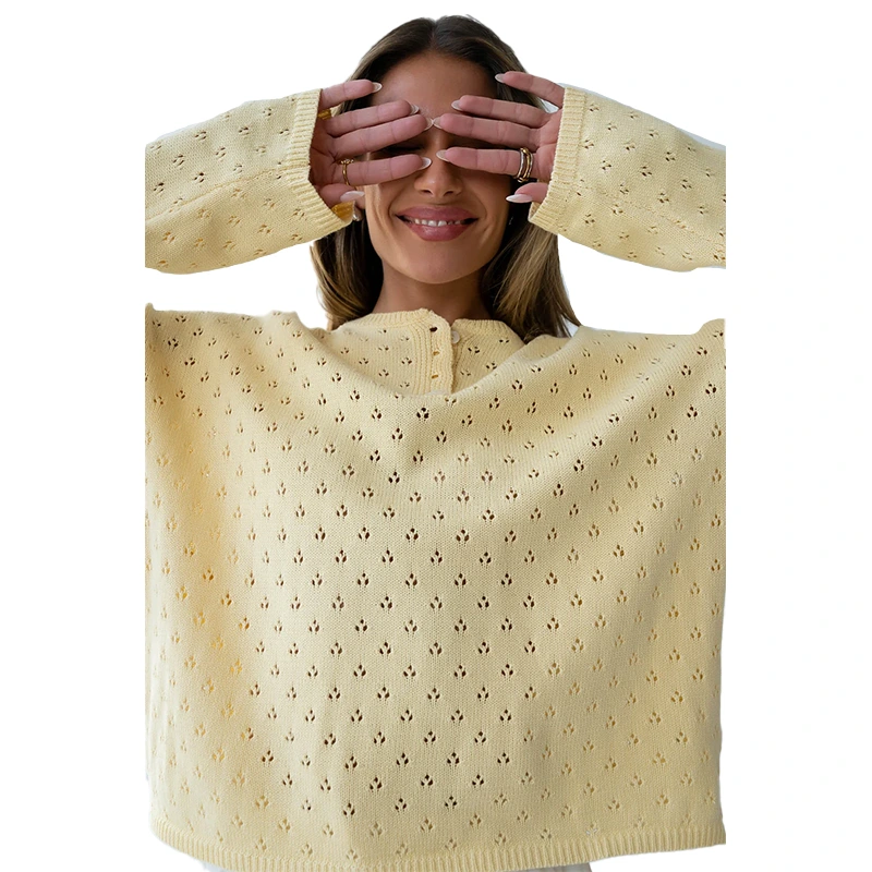 Polishpainting Margot Pointelle Butter Yellow Sweater 8 Polishpainting Margot Pointelle Butter Yellow Sweater <p>Shop the <strong>Polishpainting Margot Pointelle Butter Yellow Sweater</strong>, a stylish sweater featuring textured fashion detailing. Designed with a polished knit-inspired look made for easy seasonal styling, it is a great choice for fall layering, work-to-weekend outfits, casual days, and seasonal wardrobes. Pair it with your favorite casual essentials for an effortless, trend-ready look.</p>