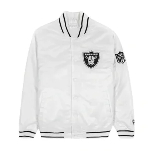 Raiders Exclusive White Satin Jacket