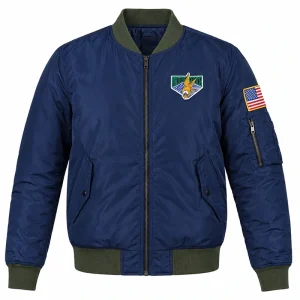 Resident Evil 4 Leon Kennedy Blue Bomber Jacket