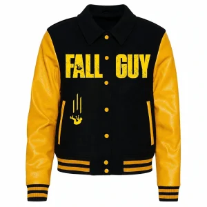 Ryan Gosling Black Yellow Varsity Jacket
