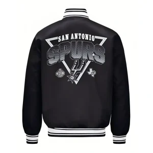 Areena Design <div class="product-short-description"><h2>San Antonio Spurs Triangle Printed Graphic Satin Varsity Jacket</h2><p>The San Antonio Spurs Triangle Printed Graphic Satin Varsity Jacket delivers a bold satin varsity jacket look shaped by team-inspired detailing and classic fanwear style. It features graphic printed detailing and statement graphic accents. Easy to style with jeans, tees, or casual separates, it brings memorable visual appeal to any modern wardrobe.</p></div> San Antonio Spurs Triangle Printed Graphic Satin Varsity Jacket <div class="product-short-description"><h2>San Antonio Spurs Triangle Printed Graphic Satin Varsity Jacket</h2><p>The San Antonio Spurs Triangle Printed Graphic Satin Varsity Jacket delivers a bold satin varsity jacket look shaped by team-inspired detailing and classic fanwear style. It features graphic printed detailing and statement graphic accents. Easy to style with jeans, tees, or casual separates, it brings memorable visual appeal to any modern wardrobe.</p></div>