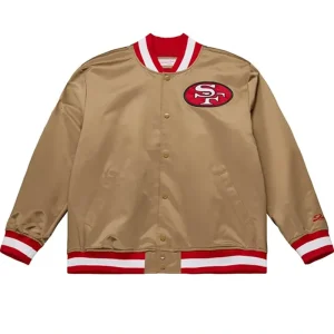 Areena Design <p>Celebrate eight decades of football history with the San Francisco 49ers 80th Anniversary Satin Jacket. Its commemorative team-inspired styling makes it a standout collectible for loyal fans.</p> San Francisco 49ers 80th Anniversary Satin Jacket <p>Celebrate eight decades of football history with the San Francisco 49ers 80th Anniversary Satin Jacket. Its commemorative team-inspired styling makes it a standout collectible for loyal fans.</p>