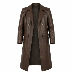 Spider-Man Noir Spider Noir Brown Leather Coat