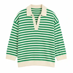 The Four Seasons S2 Tina Fey Green Striped Polo Sweater