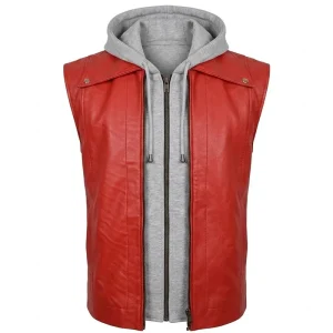 The King Of Fighters Terry Bogard Hooded Leather Vest