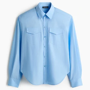 WARDROBE.NYC H&M Shoulder-Pad Poplin Shirt