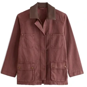 Women’s Mid-Length Denim Barn Jacket