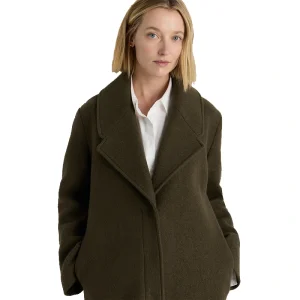 Women's Quince 100% Merino Wool Shawl Collar Long Coat